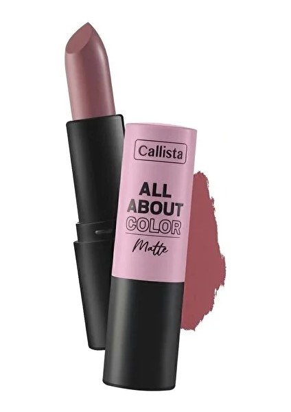 All About Color Lipstick Mat Görünümlü Ruj - No:503 Table For Two Pembe - 1 Adet