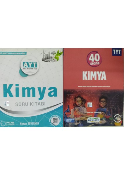 Okyanus Yayınları Tyt 40 Seansta Kimya+Palme Ayt Kimya Soru Bankası