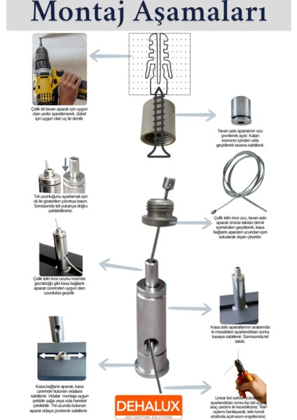 Linear LED Aydınlatma 150CM 48W Antrasit Kasa Lineer LED |sıcak Beyaz 3000K|OFIS, Mağaza, Ev, Otel, Plaza, Hastane