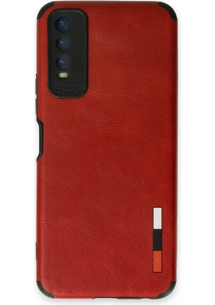Vivo Y11S Kılıf Loop Deri Silikon - Kırmızı Arbkd