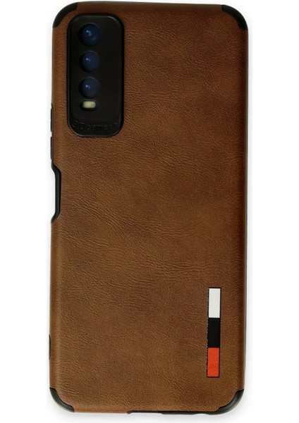 Vivo Y11S Kılıf Loop Deri Silikon - Kahverengi Arbkd