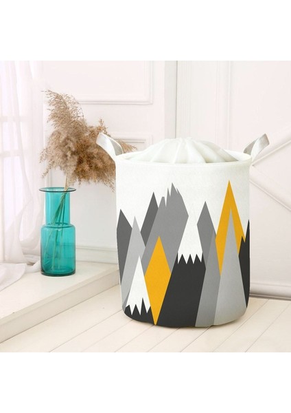 Katlanabilir Keçe Çok Amaçlı Saklama Kutusu, Piknik ve Çamaşır Sepeti