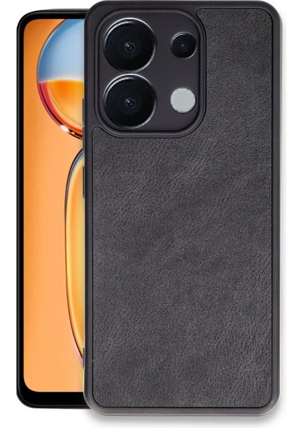 Xiaomi Redmi Note 13 4g Kılıf Aras Deri Kapak - Siyah