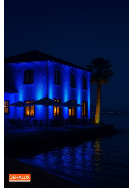 50CM 18W LED Wallwasher Mavi | Dış Cephe, Minare, Bahçe Aydınlatma | Iç-Dış Kullanım IP65 modelleri