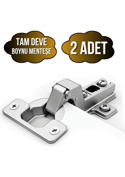 Tam Süper Deve Dolap Kapak Menteşesi Tas Menteşe(Tam Süper Deve Menteşe)