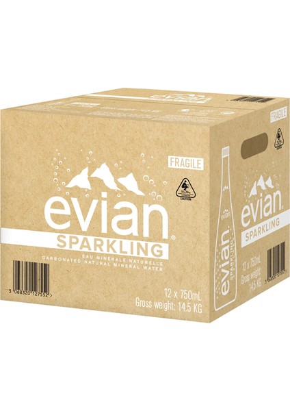 Mineral Water Cam Şişe Su 12 x 750 ml