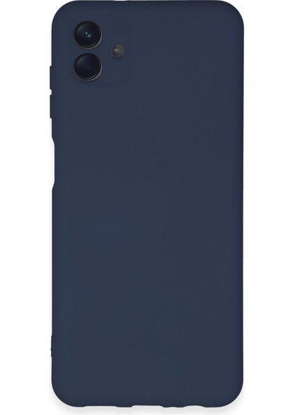 Samsung Galaxy A04E Kılıf Nano Içi Kadife Silikon - Lacivert Arbkd