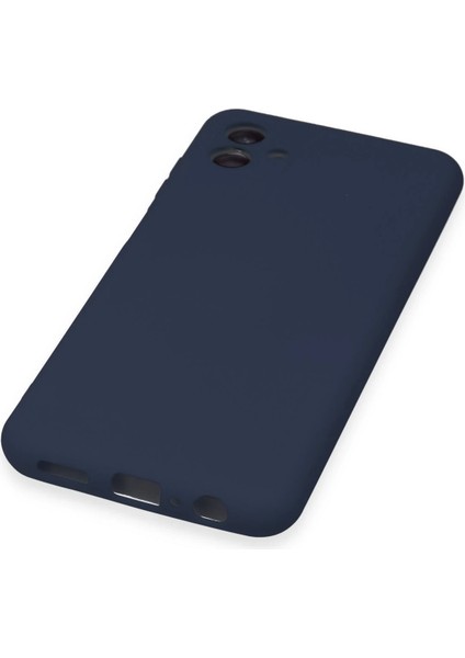 Samsung Galaxy A04E Kılıf Nano Içi Kadife Silikon - Lacivert Arbkd indirimleri