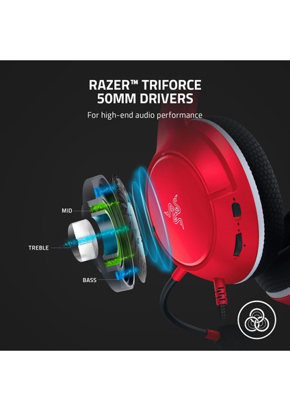 Kaira x - Xbox Series X|s Için Kablolu Oyun Kulaklığı Kırmızı modelleri