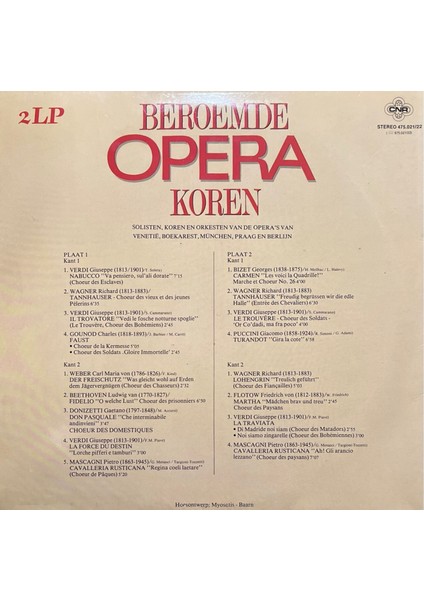 Beromemde Opera Koren Double Classic Lp Plak fiyatları