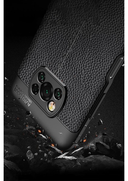 Xiaomi Pocophone X3 Kılıf Auto Focus Kapak - Kırmızı Arbkd fırsatları