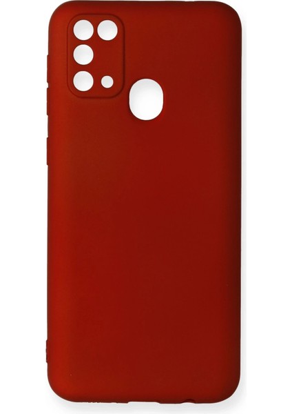 Samsung Galaxy M31 Kılıf First Silikon - Bordo Arbkd