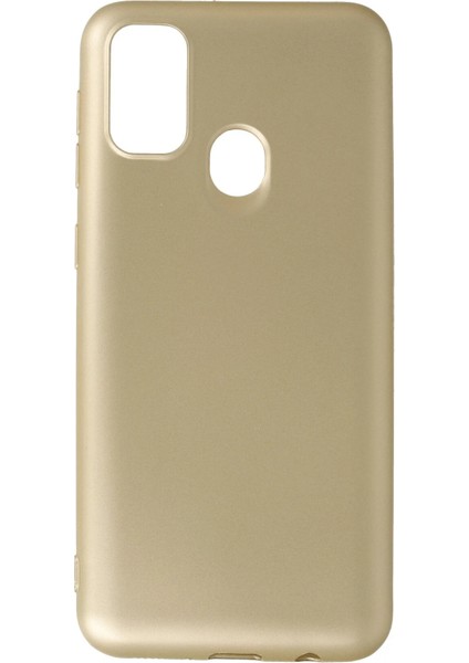 Samsung Galaxy M30S Kılıf First Silikon - Gold Arbkd