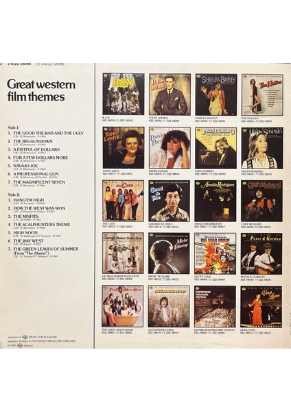 Ennio Morricone Great Western Film Themes Soundtrack Lp Plak fiyatları