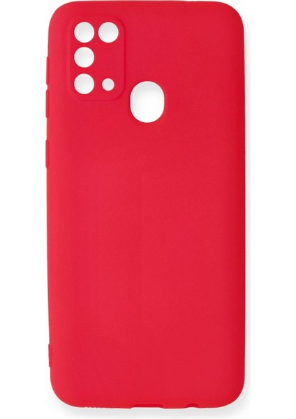 Samsung Galaxy M31 Kılıf First Silikon - Kırmızı Arbkd