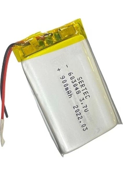 603048 3.7V 900 Mah Li-Polymer Pil DEVRELI/1.5A
