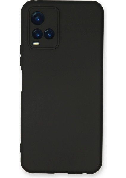 Vivo Y21S Kılıf Nano Içi Kadife Silikon - Siyah Arbkd