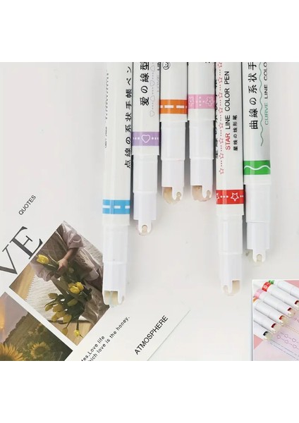 Şekilli Desen Baskılı 6'lı Kalem Seti fiyatları