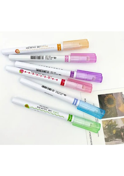 Şekilli Desen Baskılı 6'lı Kalem Seti modelleri