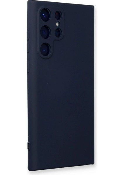 Samsung Galaxy S22 Ultra Kılıf Nano Içi Kadife Silikon - Lacivert Arbkd fiyatları