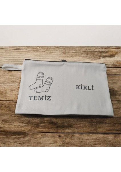 Baskılı Kirli-Temiz Seyahat (Çorap) Torbası modelleri