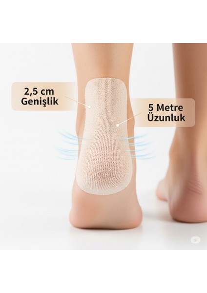 Ayakkabı Vurma Önleyici Rulo Bant 2.5 cm x 5 M fırsatları