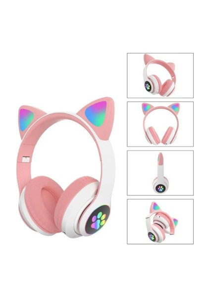 Kedi Figürlü Bluetooth Kulaklık