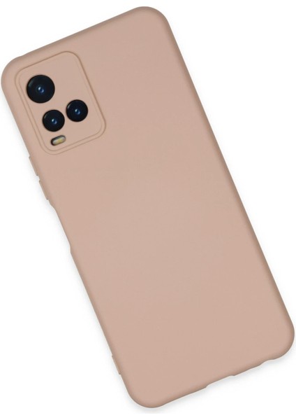 Vivo Y21S Kılıf Nano Içi Kadife Silikon - Pudra Arbkd modelleri