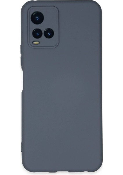 Vivo Y21S Kılıf Nano Içi Kadife Silikon - Gri Arbkd