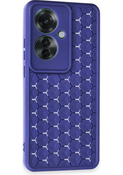 Oppo Reno 11F Kılıf Petek Silikon Kapak - Lacivert fiyatları