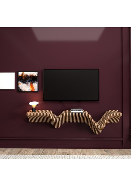 Modern Duvar Rafı, Tv Ünitesi, Özel Tasarım Parametrik Raf