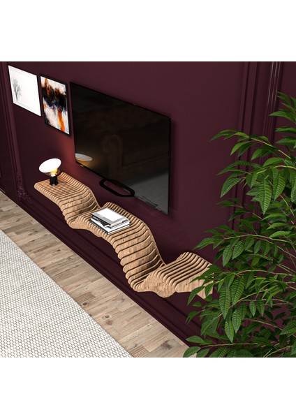 Modern Duvar Rafı, Tv Ünitesi, Özel Tasarım Parametrik Raf