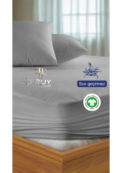 Mikro Sıvı Geçirmez Tek Kişilik Yatak Alezi Antrasit Gri 100X200 modelleri