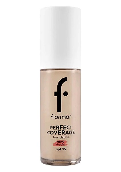 Perfect Coverage Yüksek Pigmentli & Yarı Parlak Bitişli SPF15 Fondöten - 130 Light Beige - 30 gr