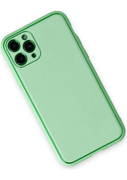 Iphone 11 Pro Kılıf Coco Deri Silikon Kapak - Açık Yeşil Arbkd modelleri