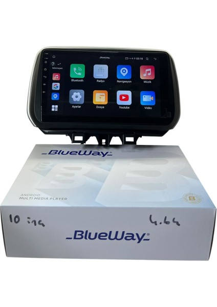 Hyundai Tucson 2020-2023 Blueway 4-64 Profesyonel Oem Multimedia