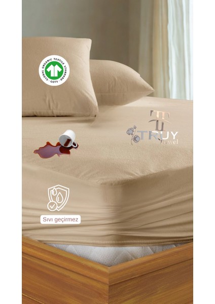 Mikro Sıvı Geçirmez Tek Kişilik Yatak Alezi Açık Kahverengi 90X190 modelleri