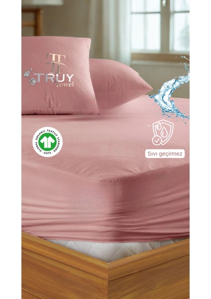 Mikro Sıvı Geçirmez Tek Kişilik Yatak Alezi Pudra 120X200 fırsatları