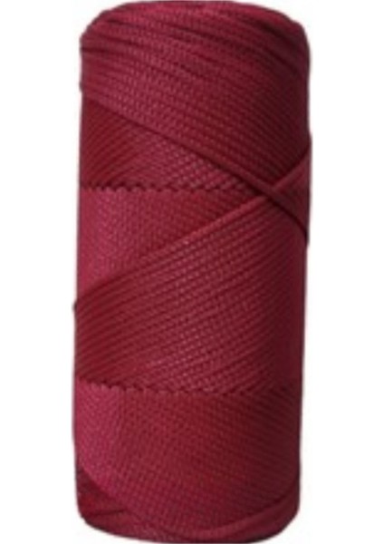 Makrome Ipi 3mm Polyester Bordo