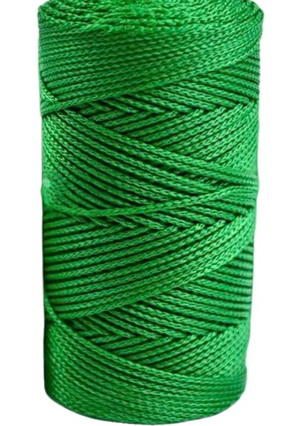 Makrome Ipi 3mm Polyester Koyu Yeşil