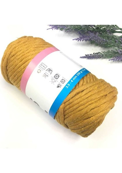 Pamuk Makrome 4 mm Ip Hardal