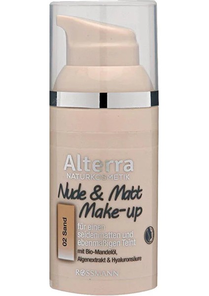 Mat Fondöten - No:02 Sand - 30 ml