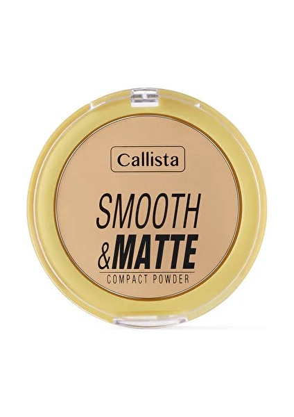 Smooth Matte Compact Powder Mat Görünümlü Pudra - 10 Naturel Bej - 1 Adet