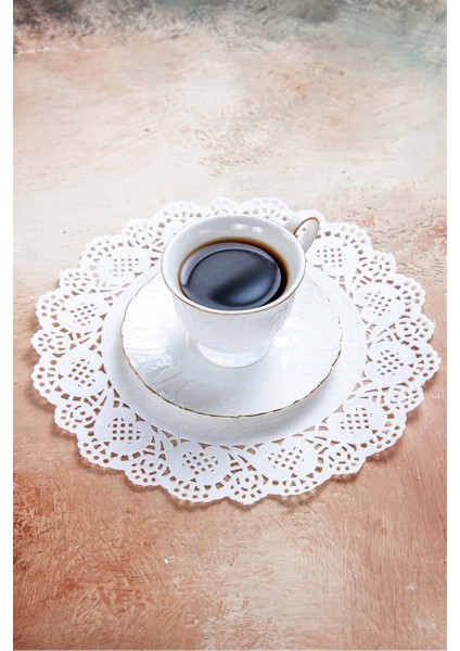 100'LÜ Beyaz Kağıt Dantel Pasta Danteli 18 Cm, Şık ve Zarif Süsleme Seçeneği fiyatları