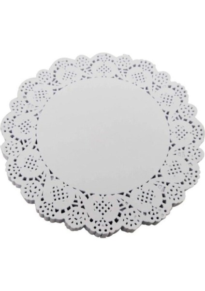 100'LÜ Beyaz Kağıt Dantel Pasta Danteli 18 Cm, Şık ve Zarif Süsleme Seçeneği indirimleri