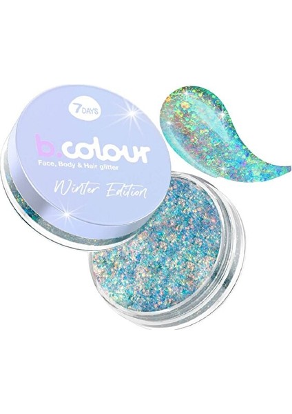 B.colour Glitter - Yüz, Vücut ve Saç, Winter Edition, 01 Fireworks - 25 gr