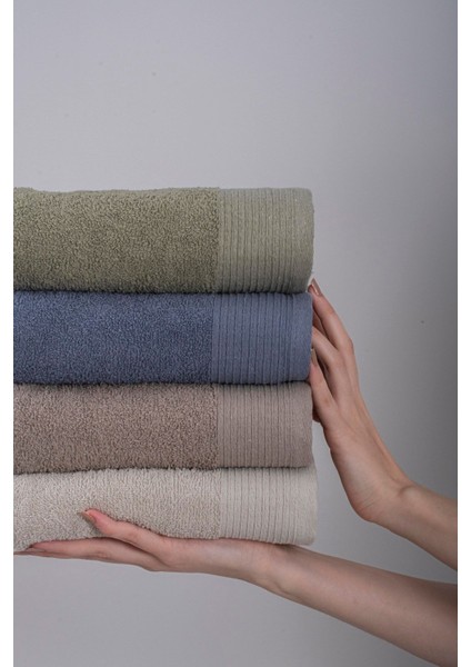 Renkli 4'lü El Yüz Havlu Seti 50X90, Yumuşak ve Şık Takım fiyatları