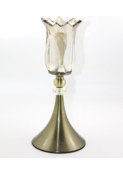 Cam Şamdan Tekli Model 2