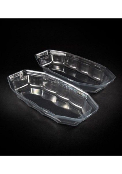 Turuncu Plastik Sunum Tabağı, 10'lu, Kapaksız, Sert Kristal, Kullan At fiyatları