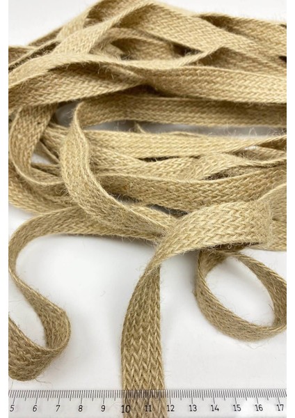 Haki Renkli Dekoratif Şerit, Süsleme ve Paketleme Için 5 Metre Hasır Biye indirimleri